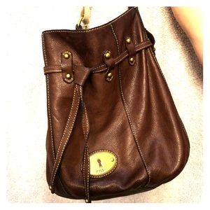 Fossil leather bag
